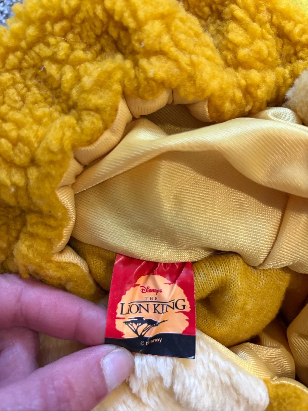 Vintage 90s Lion King Simba Toddler Costume